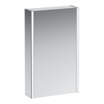 Veidrodinė spintelė Laufen FRAME 25, 450x150x750 mm, 2 LED šviestuvai, dešininės durelės, spalva - balta blizgi 